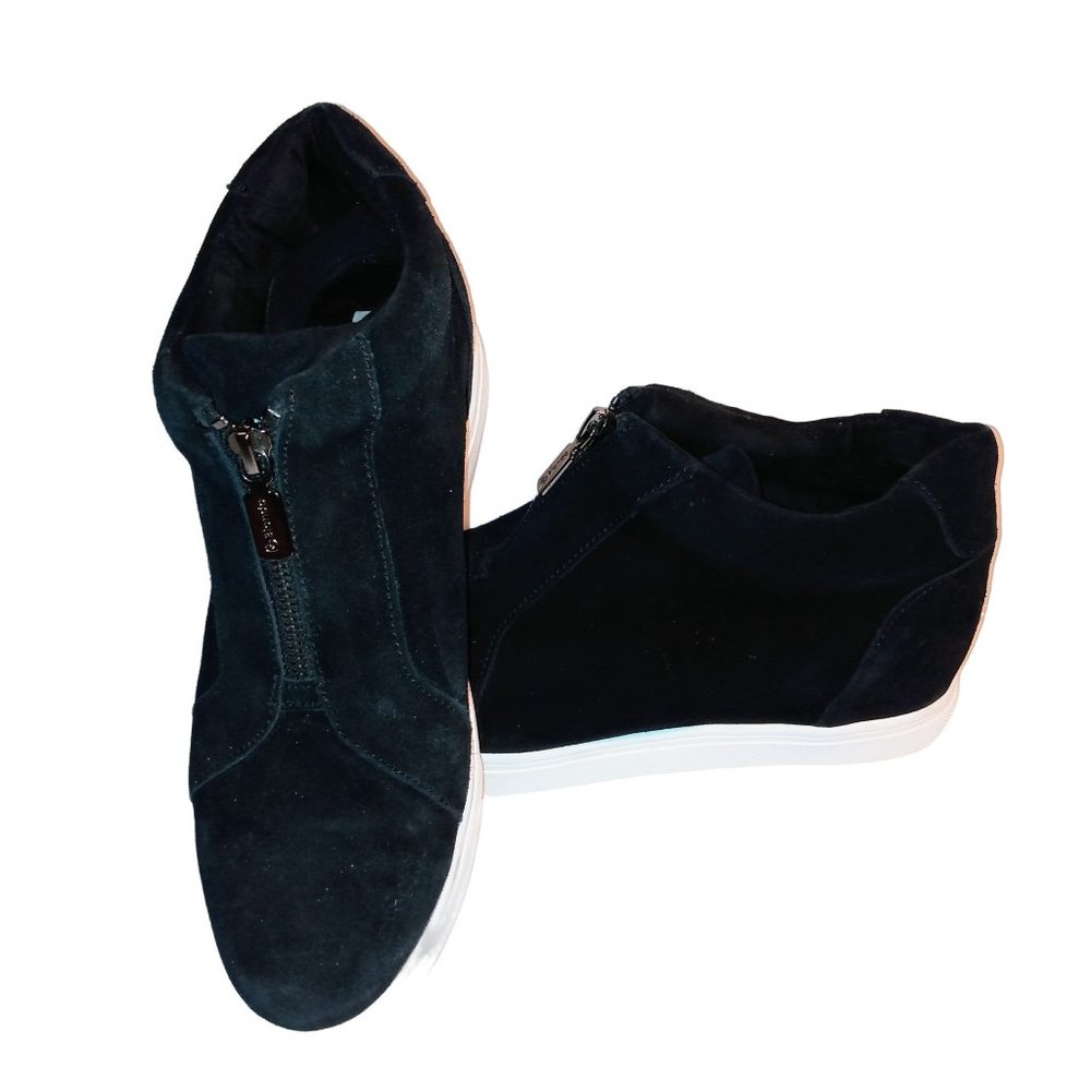 Blondo Waterproof Boots Sneaker Glenda Black Suede Size 8.5 Clean MSRP 109.00